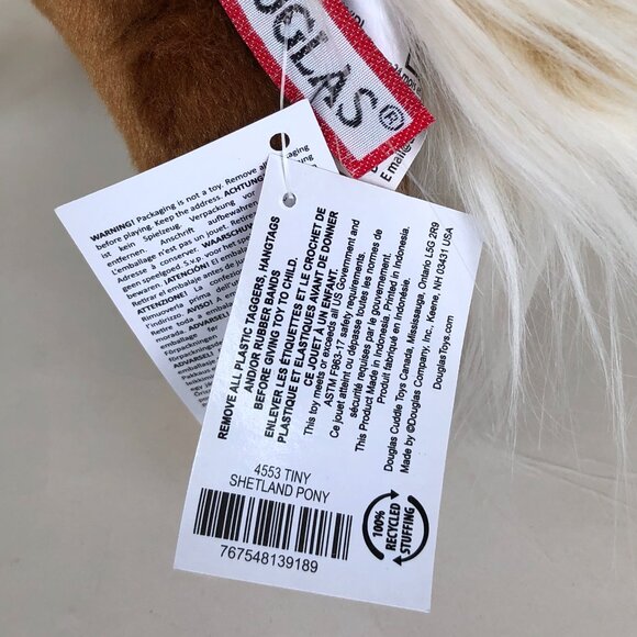 New w/ Tag Douglas Plush Horse Tiny Shetland Pony  Stuffed Animal 9" - Picture 10 of 11